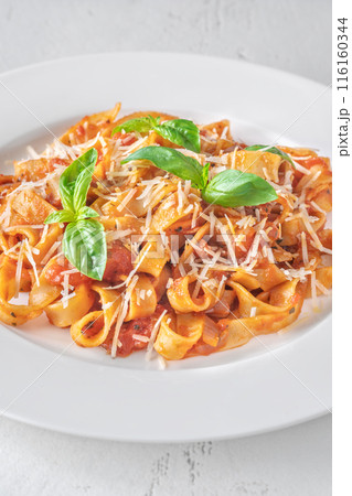 Pasta with tomato sauce Pasta with tomato sauce 116160344