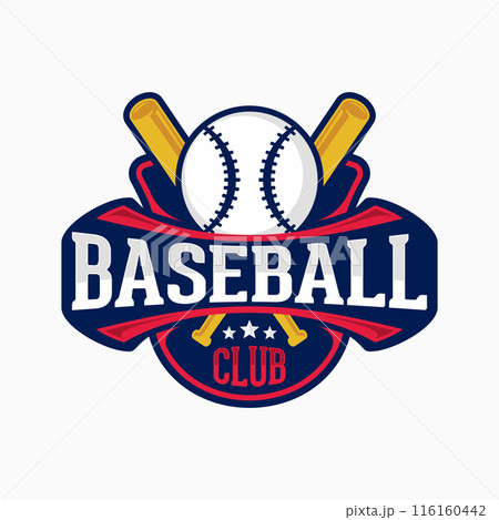 Baseball vector mascot logo design 116160442