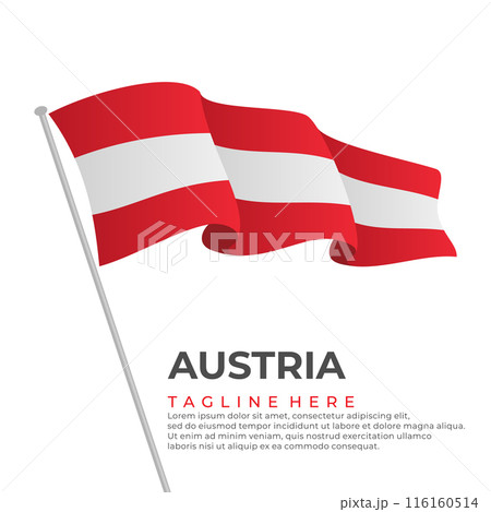Template vector Austria flag modern design Template vector Austria flag modern design 116160514