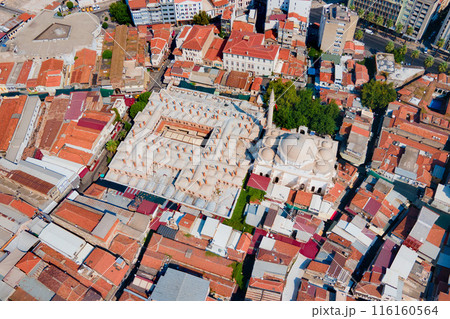 Hisar Mosque aerial panoramic view in Izmir city in Turkey Hisar Mosque aerial panoramic view in Izmir city in Turkey 116160564