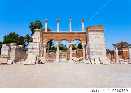 St. John Basilica at Ephesus ancient city in Selcuk in Turkey St. John Basilica at Ephesus ancient city in Selcuk in Turkey 116160579