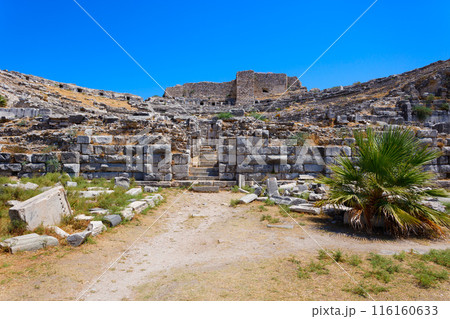 Miletus Archaeological Site panoramic view near Didim city in Turkey Miletus Archaeological Site panoramic view near Didim city in Turkey 116160633