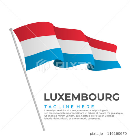 Template vector Luxembourg flag modern design Template vector Luxembourg flag modern design 116160670