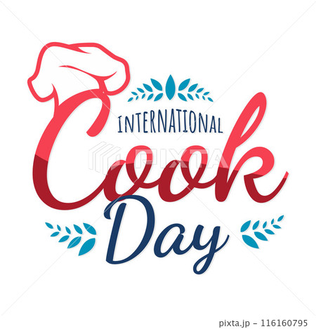 International Cook Day letter design background 116160795