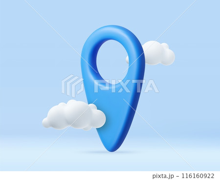3d Mark location. Locate pin gps map. 116160922