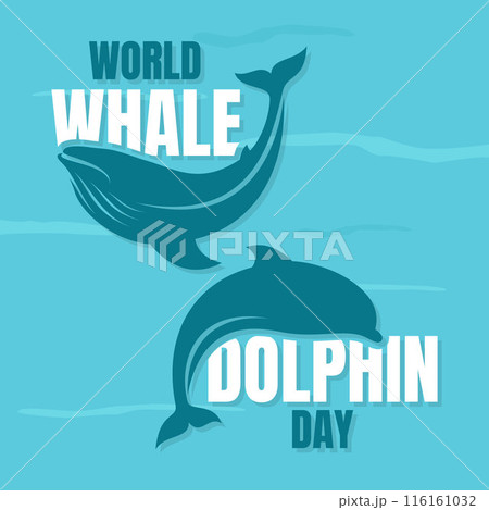 World Whale and Dolphin Day creative background 116161032