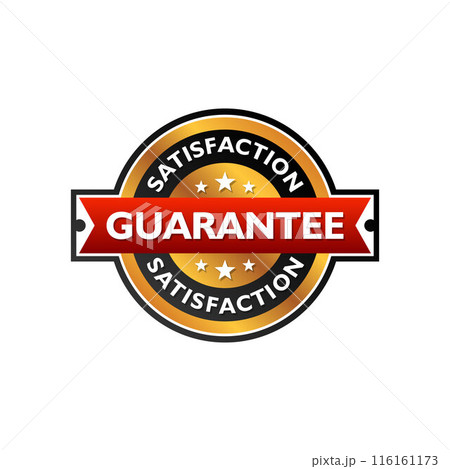 Guarantee gold vector stamp isolated on white background Guarantee gold vector stamp isolated on white background 116161173