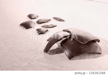 Delicious dark chocolate 116161388