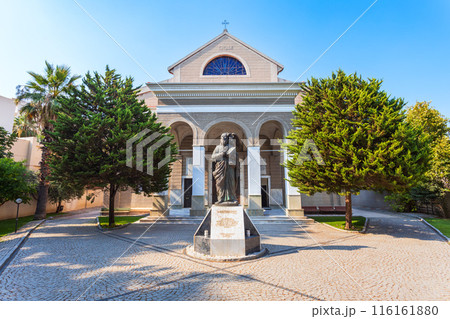 St. John Cathedral in Izmir city in Turkey 116161880