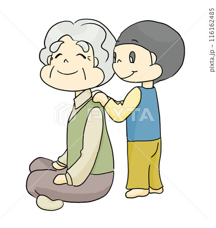 敬老の日 肩もみ イラスト 敬老の日 肩もみ イラスト 116162485