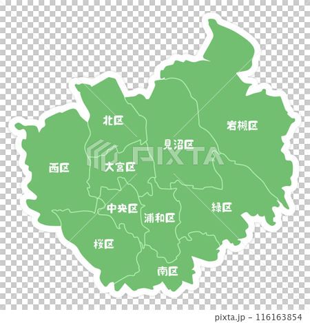 埼玉縣埼玉市的形狀 埼玉縣埼玉市的形狀 116163854