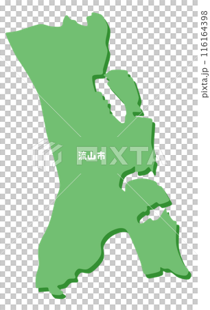 Shape of Nagareyama City, Chiba Prefecture 116164398