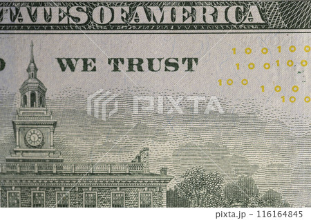 a close-up of a hundred US dollars of a new sample a close-up of a hundred US dollars of a new sample 116164845