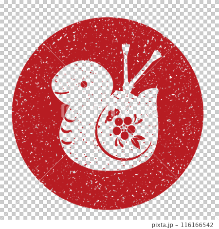 巳の置き物(ハンコ風)のイラスト 巳の置き物(ハンコ風)のイラスト 116166542