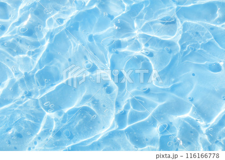 水 ジェル 波 青 夏 テクスチャ 背景 116166778