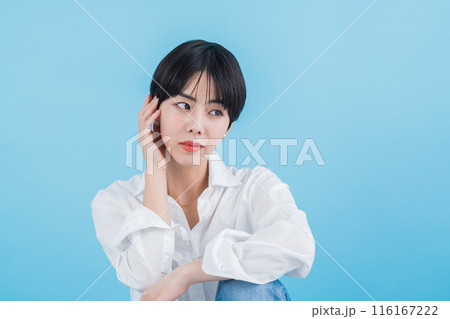 若い女性のビューティ 116167222