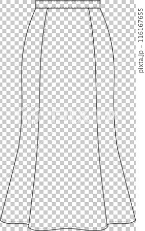 シンプルマーメイドスカート【ハンガーイラスト】 シンプルマーメイドスカート【ハンガーイラスト】 116167655
