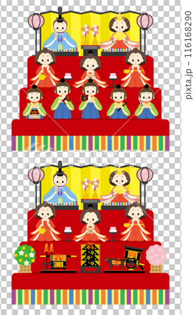 2024お雛様イラスト 116168290