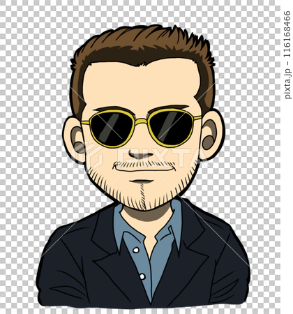 一個戴著墨鏡的男人 一個戴著墨鏡的男人 116168466
