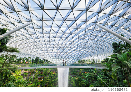 シンガポール チャンギ国際空港 ジュエルの人工滝 シンガポール チャンギ国際空港 ジュエルの人工滝 116168481
