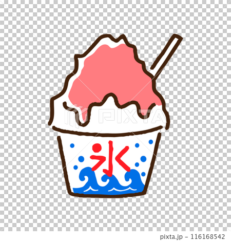 節慶期間販售的草莓口味刨冰 116168542