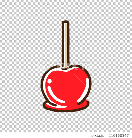 お祭りの屋台で売られているりんご飴 お祭りの屋台で売られているりんご飴 116168547