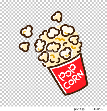 日本の祭の屋台で売られている『ポップコーン』 116168585