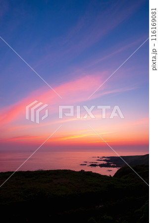 男鹿半島の夕暮れ 116169081