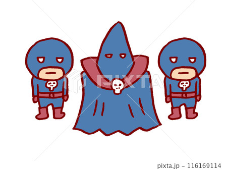 あまり怖そうじゃないかわいい悪の組織っぽいキャラ素材 116169114