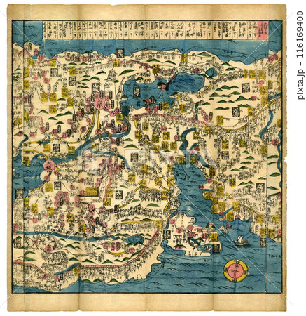 江戸時代、中部・近畿地方の古地図［越前・三河・近江・京・大坂・大和ほか］ 116169400