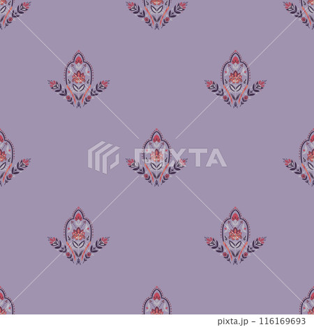 Colorful Floral on Purple Background Colorful Floral on Purple Background 116169693