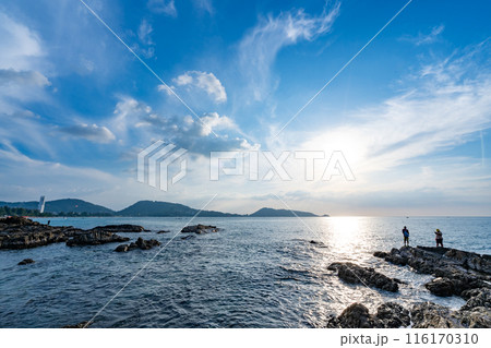 Amazing sea landscape nature background,with sky and clouds Amazing sea landscape nature background,with sky and clouds 116170310