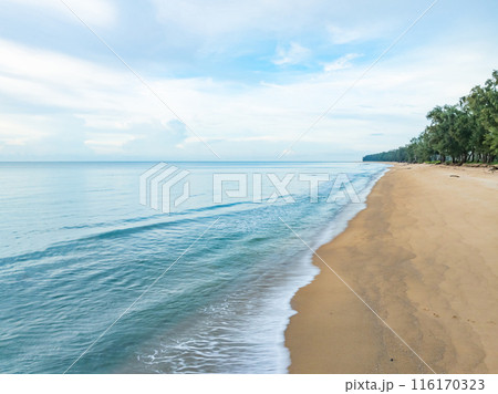 Beach in summer season at beach Phuket Thailand, Concept Travel and tour,Empty beach is famous tourist destination at andaman sea Beach in summer season at beach Phuket Thailand, Concept Travel and tour,Empty beach is famous tourist destination at andaman sea 116170323