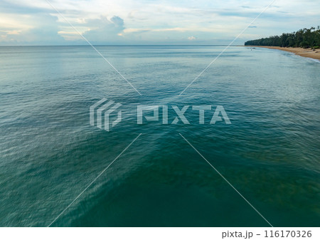 Aerial view of amazing sea surface water texture background,Beautiful sky clouds background Aerial view of amazing sea surface water texture background,Beautiful sky clouds background 116170326