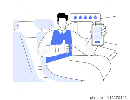 Rate your driver abstract concept vector illustration. 116170543