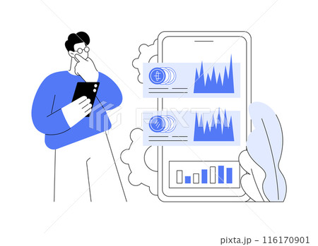 Cryptocurrency token abstract concept vector...のイラスト素材 [116170901] - PIXTA