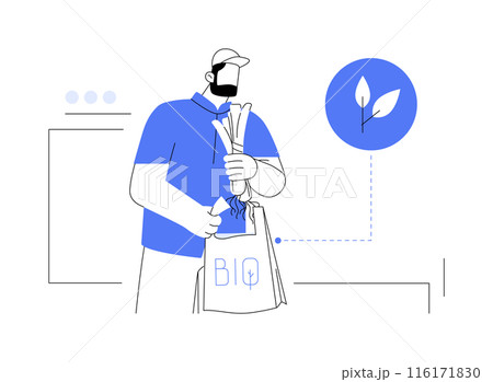 Perforated bags abstract concept vector illustration. Perforated bags abstract concept vector illustration. 116171830