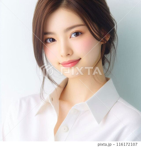 若い女性のビューティーイメージ 116172107