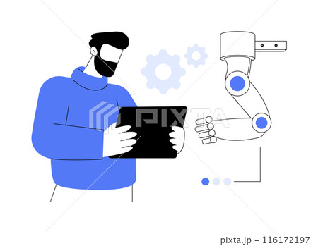 Robotic limb abstract concept vector illustration. 116172197
