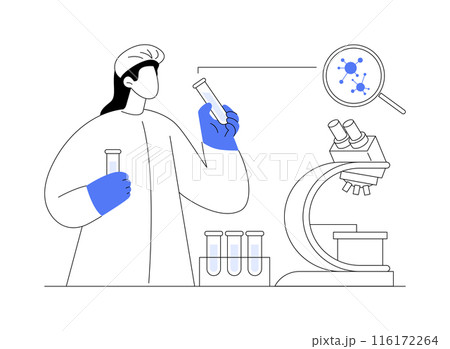 Infectious diseases diagnosis abstract concept vector illustration. 116172264