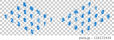 等距字體數字(藍色) 等距字體數字(藍色) 116172434