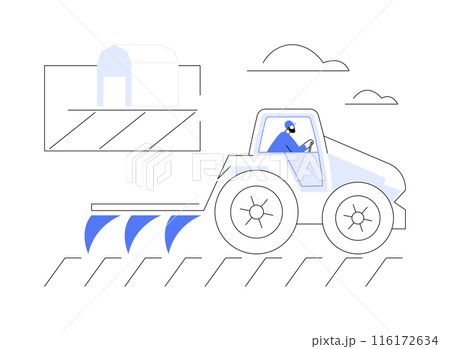 Preparation of soil abstract concept vector illustration. 116172634