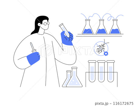 Pesticide manufacturing abstract concept vector illustration. 116172675