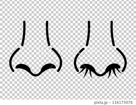 鼻子鼻毛圖標 116173078