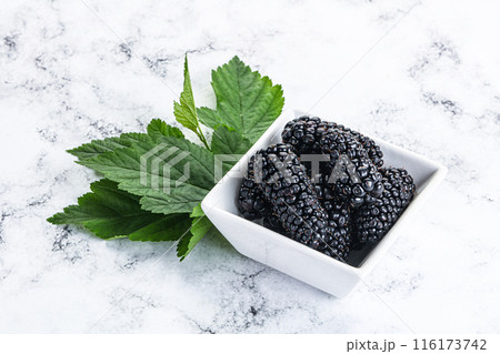 Ripe sweet juicy blackberry heap 116173742