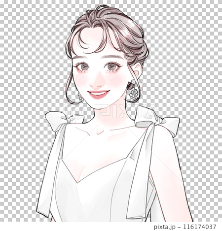 穿著肩帶洋裝的女人 116174037