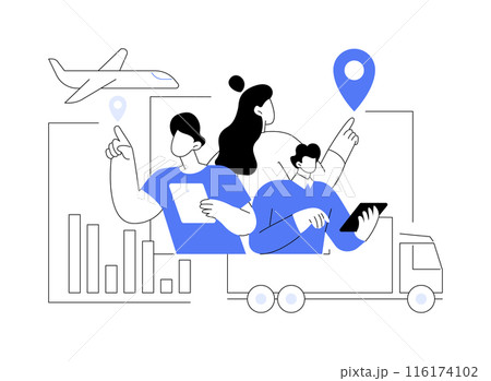 Domestic market abstract concept vector illustration. 116174102