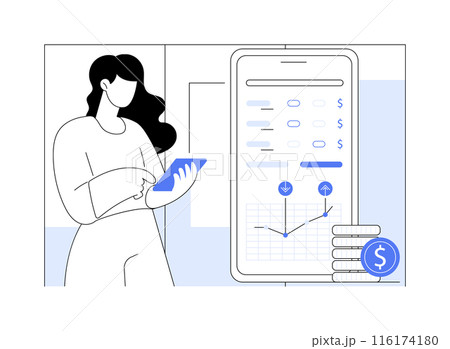 Make investments abstract concept vector illustration. Make investments abstract concept vector illustration. 116174180