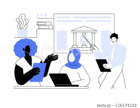 Financial advisory service abstract concept vector illustration. 116174220