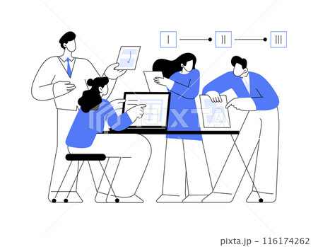 Developing a business plan abstract concept vector illustration. Developing a business plan abstract concept vector illustration. 116174262